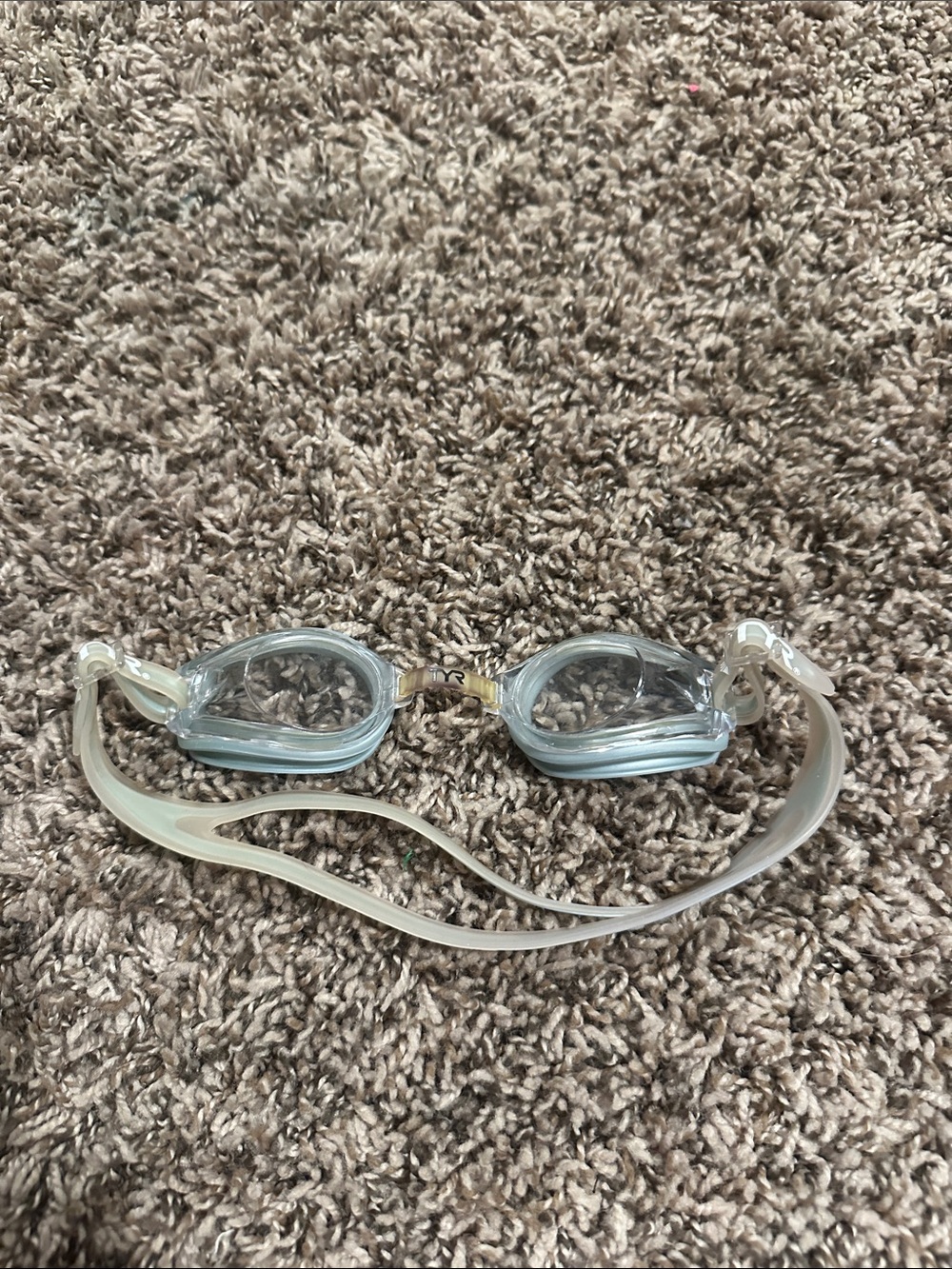 Clear Swim Goggles with Adjustable Strap